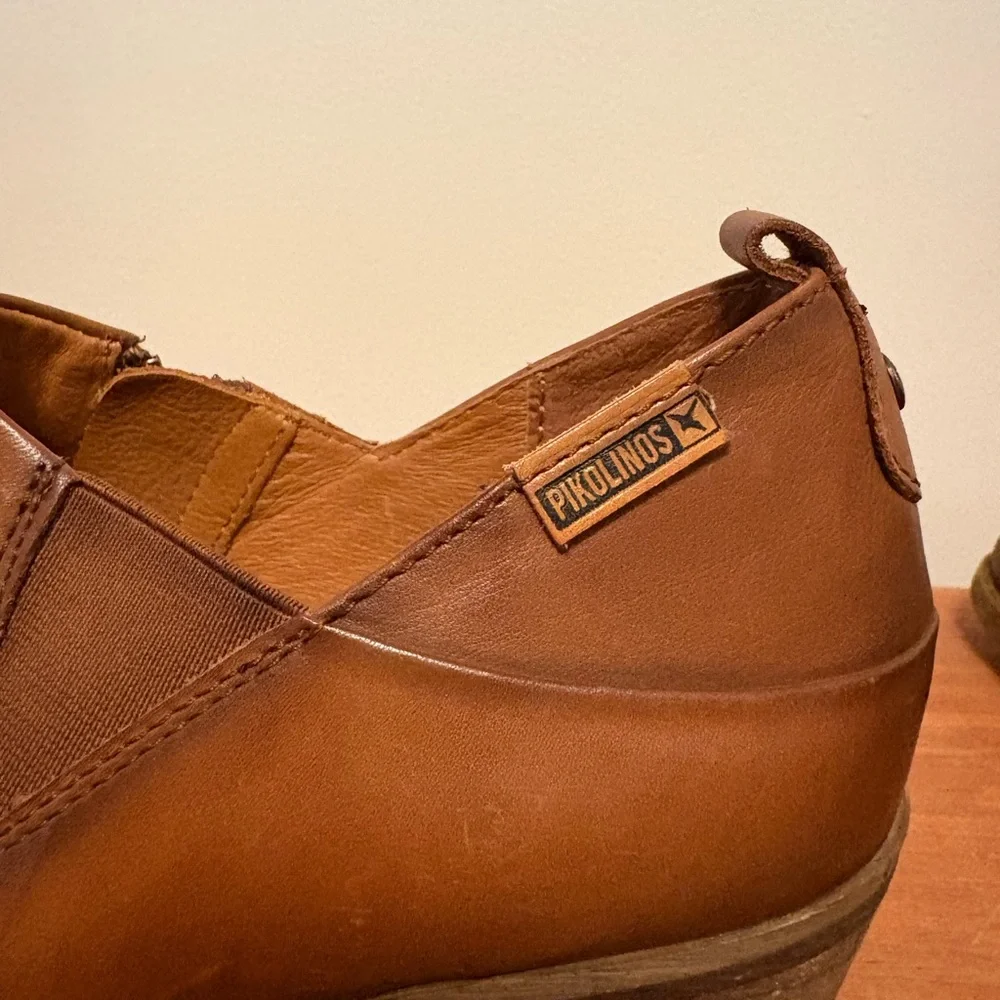 PIKOLINOS Tan Leather Ankle Booties - Picture 3 of 5
